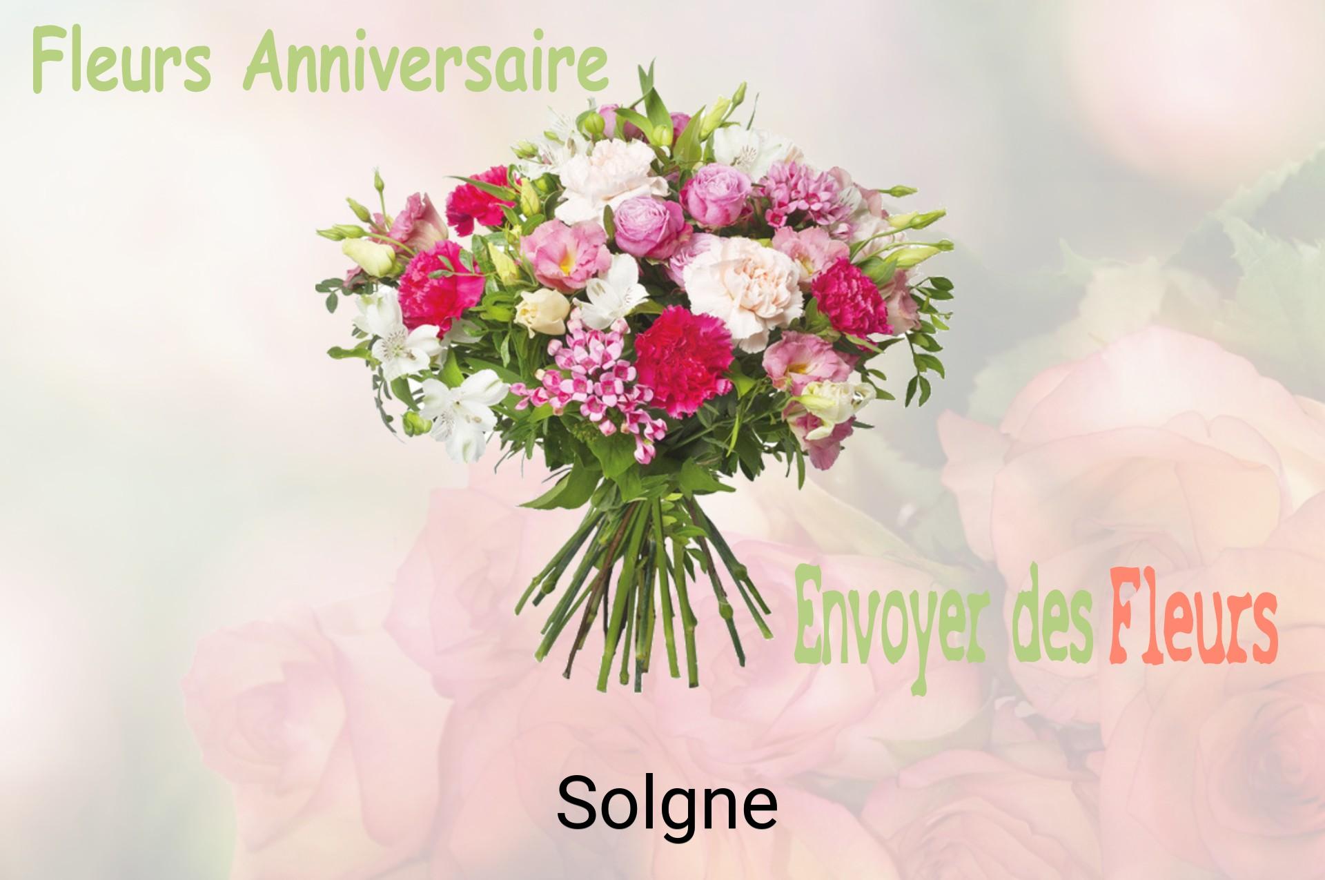 Bouquet de fleurs d’anniversaire livré à Solgne